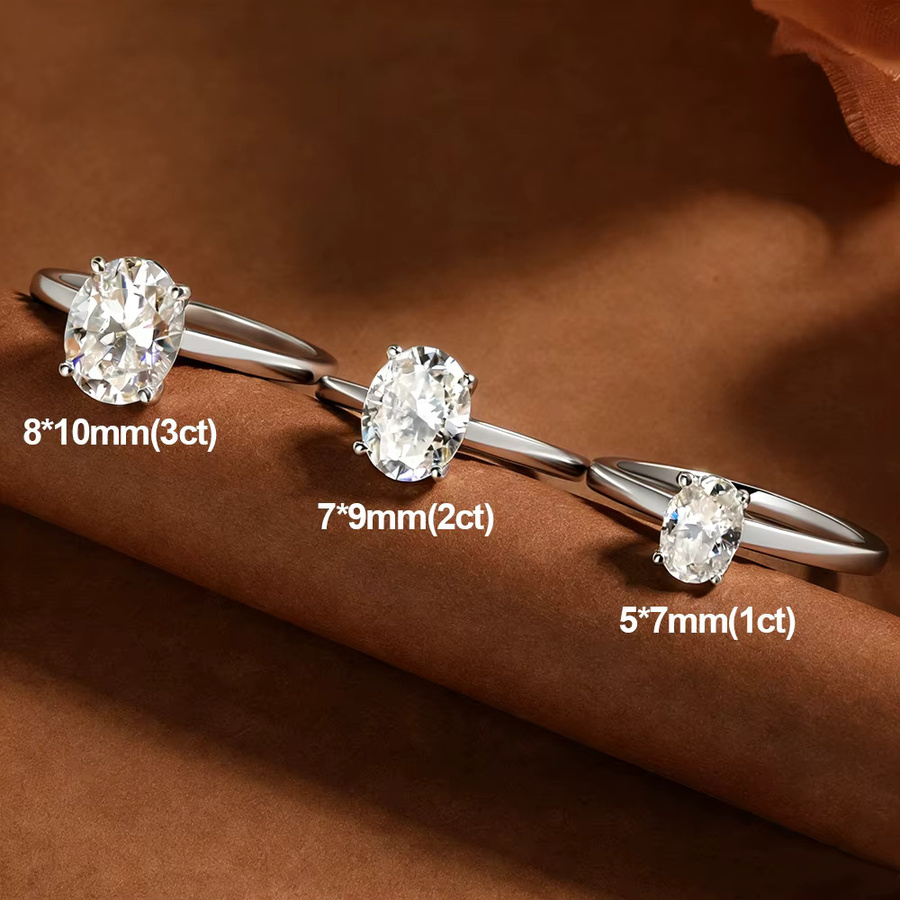 ROBUKF Ring, 925 Silber, Moissanit, Damen - Bild 2