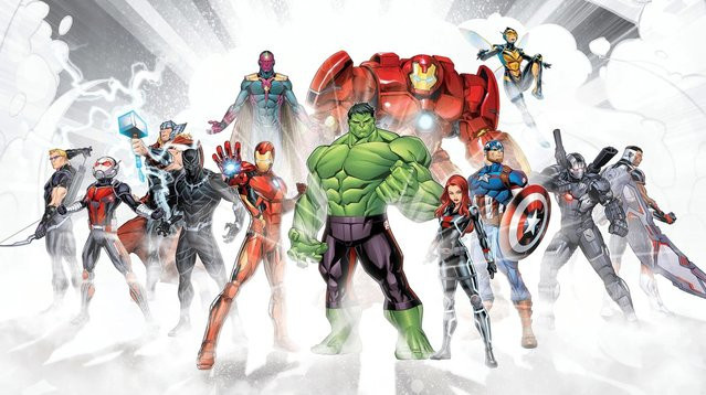 Komar Vliesfototapete Avengers Unite multicolour B: 500 cm, H: 280 cm - Bild 1