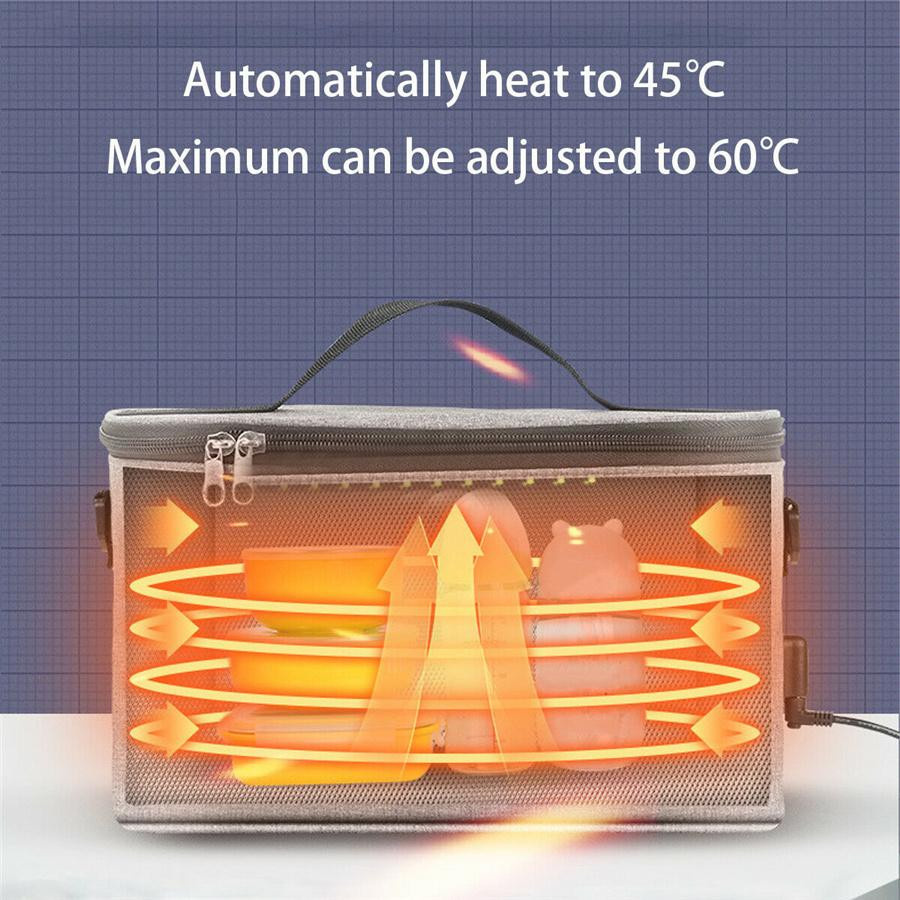 Feiyanautoparts Tragbare 12V Auto Lebensmittelheizung mit LCD Digital Temperaturanzeige, Grau, 8 l - Bild 5