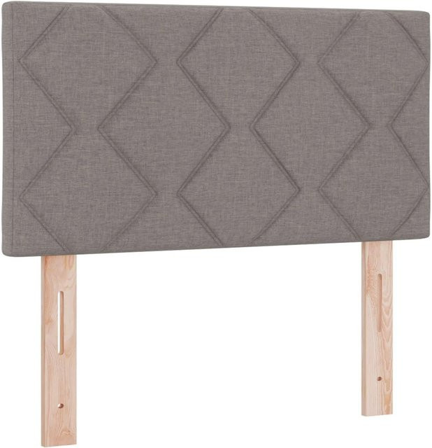 vidaXL Kopfteil mit integrierter Beleuchtung in Taupe, gepolstertes Stoff-Design für dein Schlafzimmer, Breite: 80 cm - Bild 1