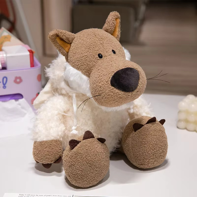 Gegemuchen Wolf in Schaf Kleidung, Plüschtier, Lammspielzeug - Bild 4