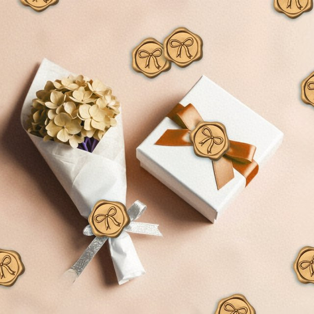 10 Stück selbstklebende 3D-Wachssiegel-Aufkleber mit Schleife im Schneewittchen-Design für Hochzeitseinladungen und Geschenkverpackungen - Bild 1
