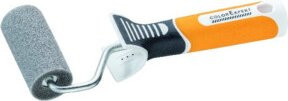 CIRET Lackier-Roller Mini mit 3K Griff, konkaver Schaumstoffroller, Grau, Durchmesser: 7 cm - Bild 1
