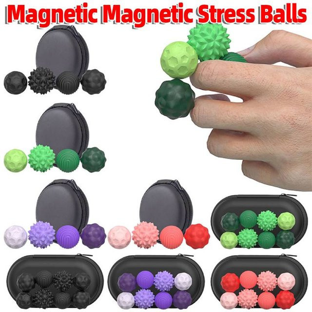 Shunmaii Magnetische Sensorische Spielzeuge Fidget Toys, 4-8 Stück - Bild 1
