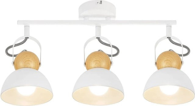 NETTLIFE Deckenstrahler aus Metall in Weiß, verstellbar im Industrial-Design mit E27 Fassung - Bild 1