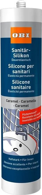 OBI Sanitär-Silikon Caramel, schimmelresistent, 310 ml - Bild 1