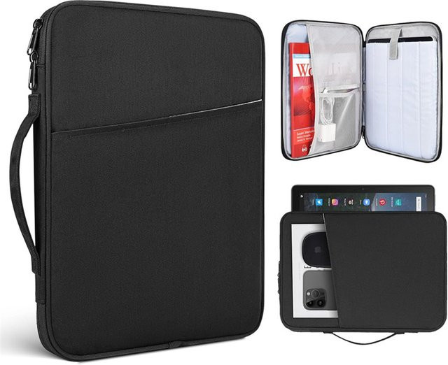 Wasserdichte und stoßfeste Laptop-Hülle für Apple MacBook Air und Pro (13, 15 und 16 Zoll) in Schwarz - Bild 1