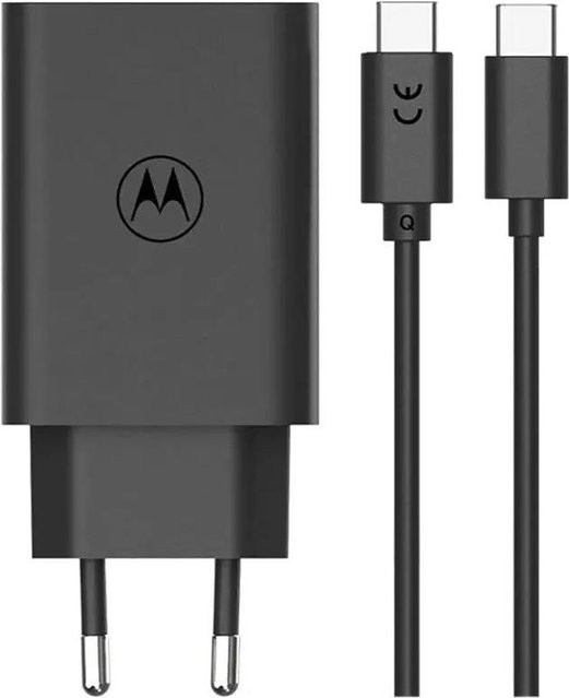 Motorola TurboPower USB-C Wandladegerät mit USB-C Kabel 68W Schwarz SJMC682 - Bild 1