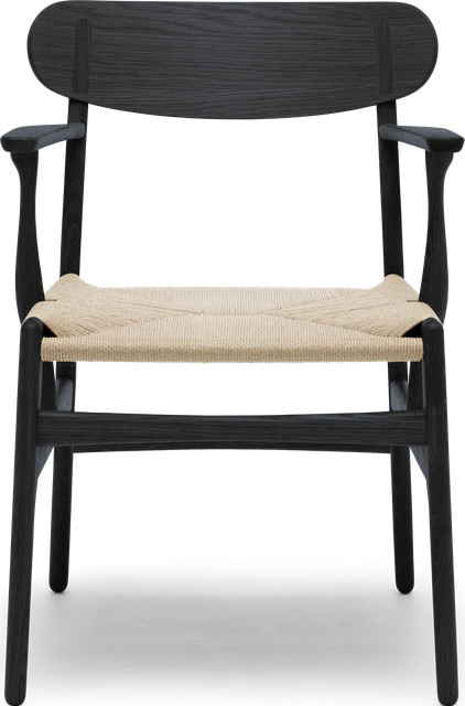 Carl Hansen & Søn CH26 Stuhl in Schwarz mit Stoffbezug - Bild 1