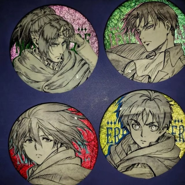 YiYuYiHua Anstecknadel Broschen, Bunt, Anime-Abzeichen - Bild 1