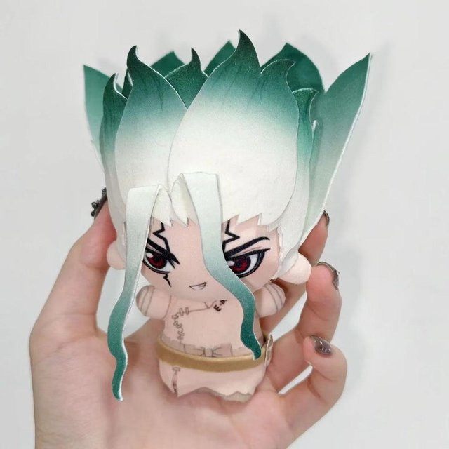 Yiran toy Ishigami Senku Dr Stone Plüschpuppe Anhänger, 10cm - Bild 1