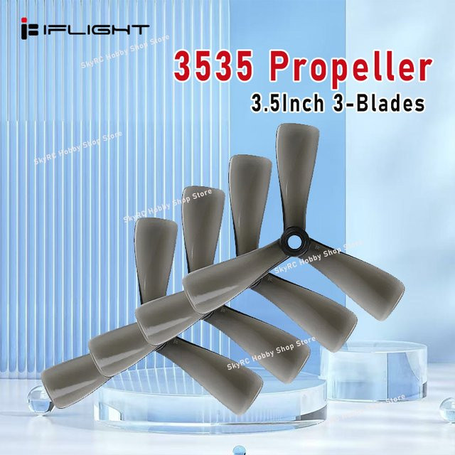 iFlight Nazgul Cine 3535 3-Blatt-Propeller, 2 Paar, 3,5 Zoll, 5 mm Loch, Schwarz - Bild 1