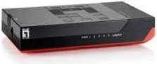LevelOne GSW-0507 Gigabit Ethernet Switch mit 5 Anschlüssen in Schwarz-Rot - Bild 1