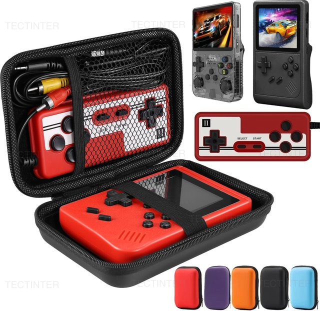 Tragetasche für R36S, GB300, FC und RG35XX Handheld Spielkonsolen in Schwarz - Bild 1