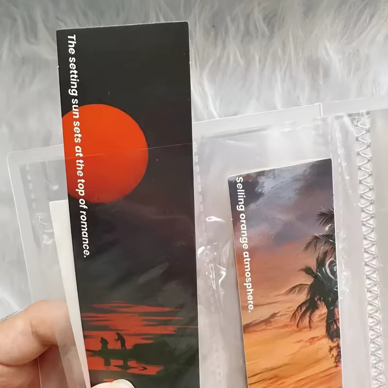 Transparentes Fotokarten-Album mit 4-Gitter-Aufbewahrung für Fotodrucke, Aufkleber und Notizen, 6 Zoll - Bild 4
