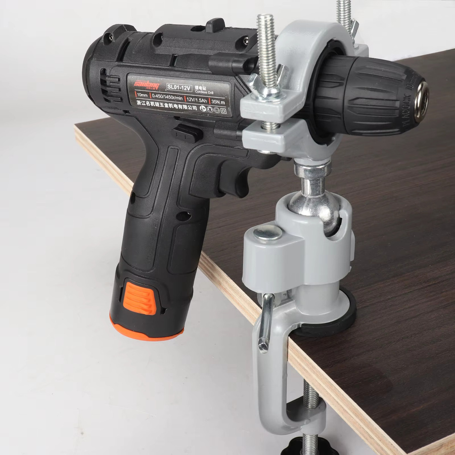 SI FANG 360 Grad Tisch-Drehschraubstock aus Aluminiumlegierung für Dremel-Werkzeuge und Arbeitstische - Bild 2