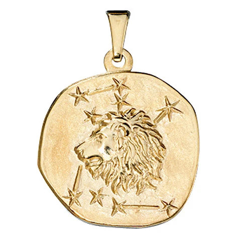 Colfem Anhänger Sternzeichen Löwe, 333 Gold, Gelbgold, Unisex - Bild 1