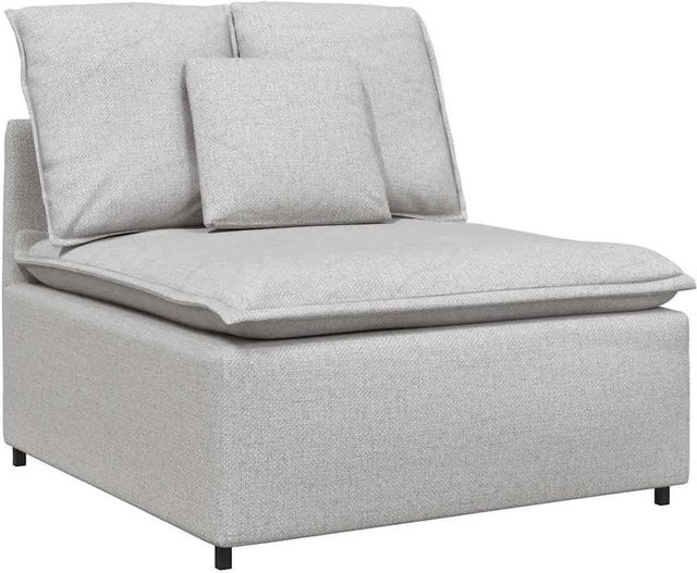 vidaXL Modulares Sofa Mittelmodul mit Kissen in Wolkengrau, Breite: 100 cm - Bild 1