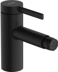 Hansgrohe Bidet-Einhebelmischer Zesis S in Schwarz Matt mit Ablaufventil und Ausladung 122 mm - Bild 1