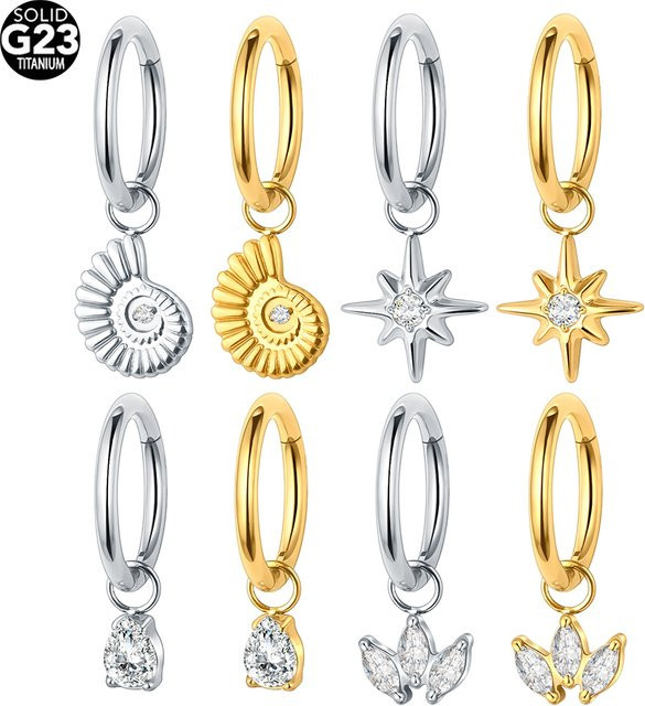 Aumeo Creolen Titan, Zirkonia, Damen - Bild 1