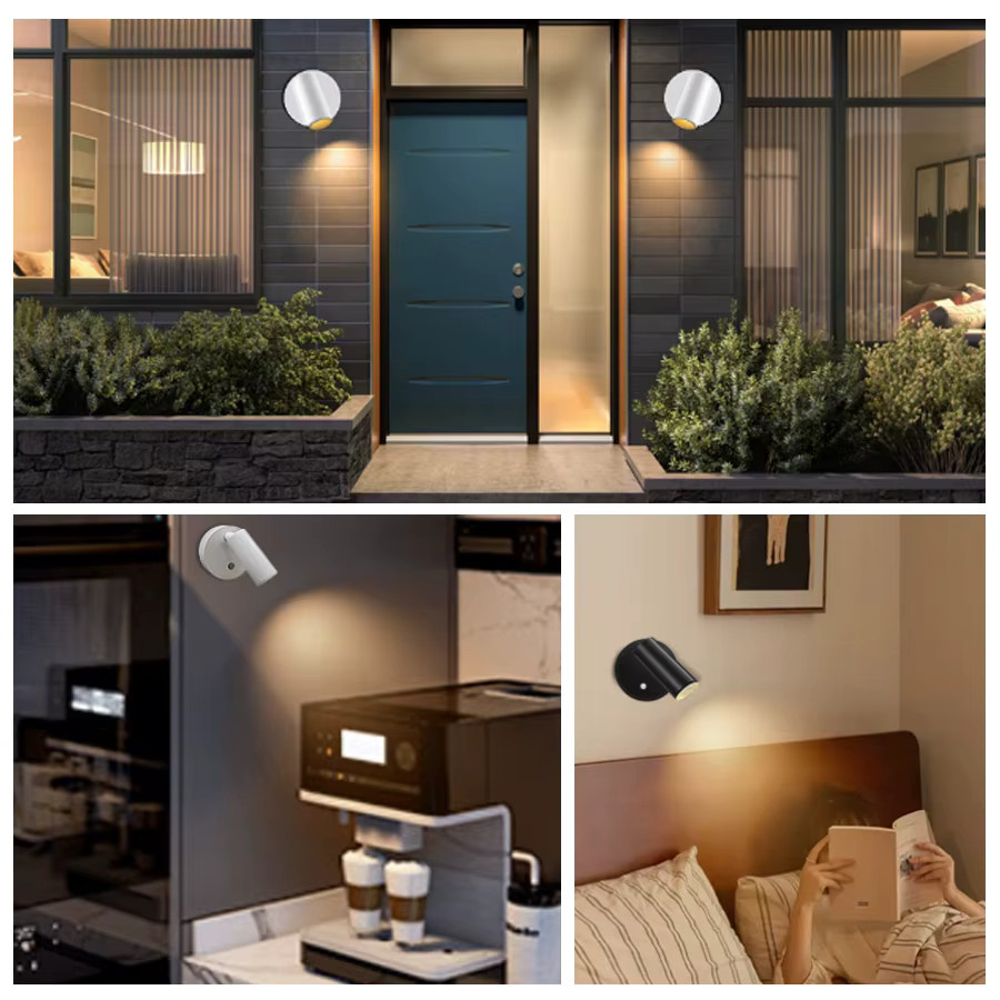 GGBEE USB wiederaufladbare magnetische LED-Wandleuchte mit Touch-Schalter und Dimmfunktion als dimmbare Nachttischlampe oder Leseleuchte - Bild 2