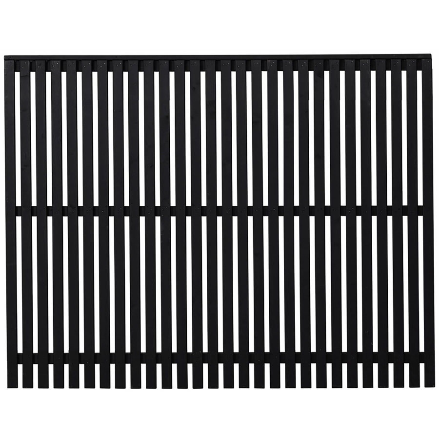 Plus Holz Sichtschutzzaun Sendai aus Nadelholz in Schwarz, B/H: 140 x 180 cm - Bild 2