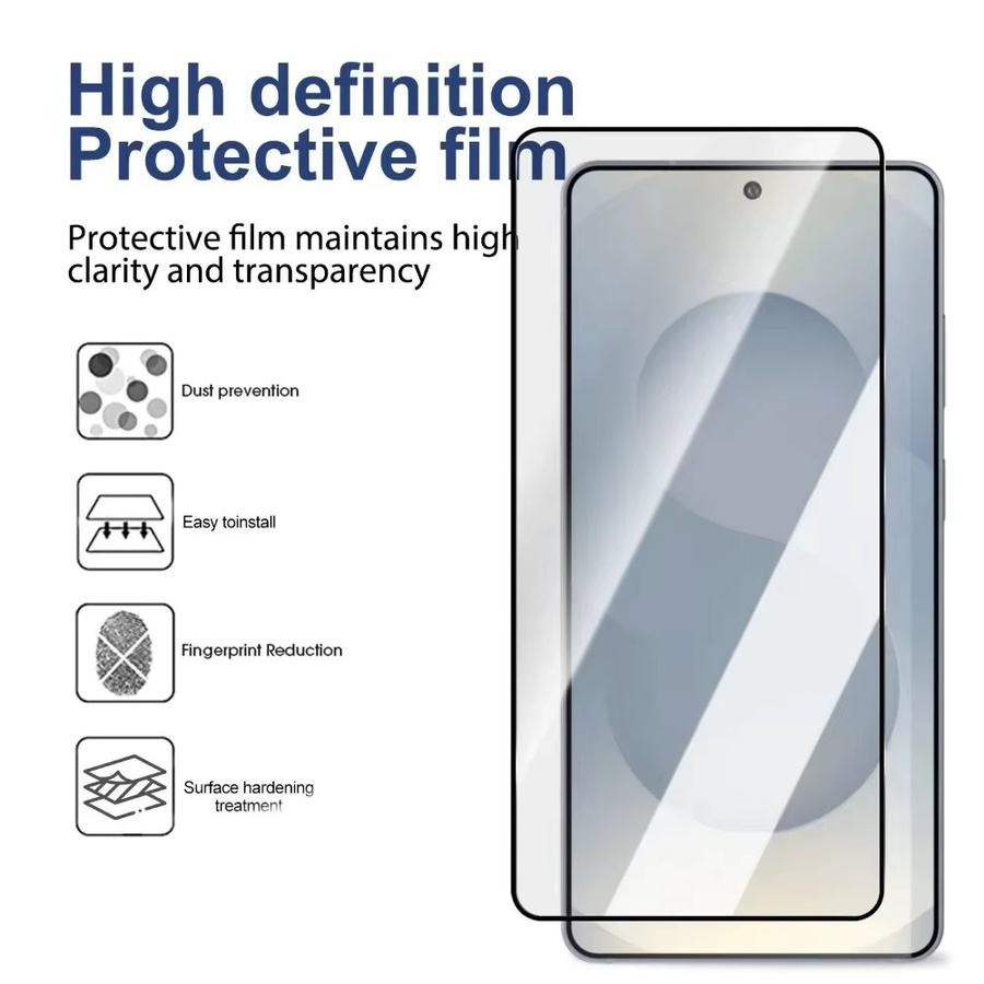 2 Stück Displayschutzfolien aus gehärtetem Glas für Samsung Galaxy S26 S25 S24 S23 S22 S21 Ultra und Edge, transparent - Bild 2