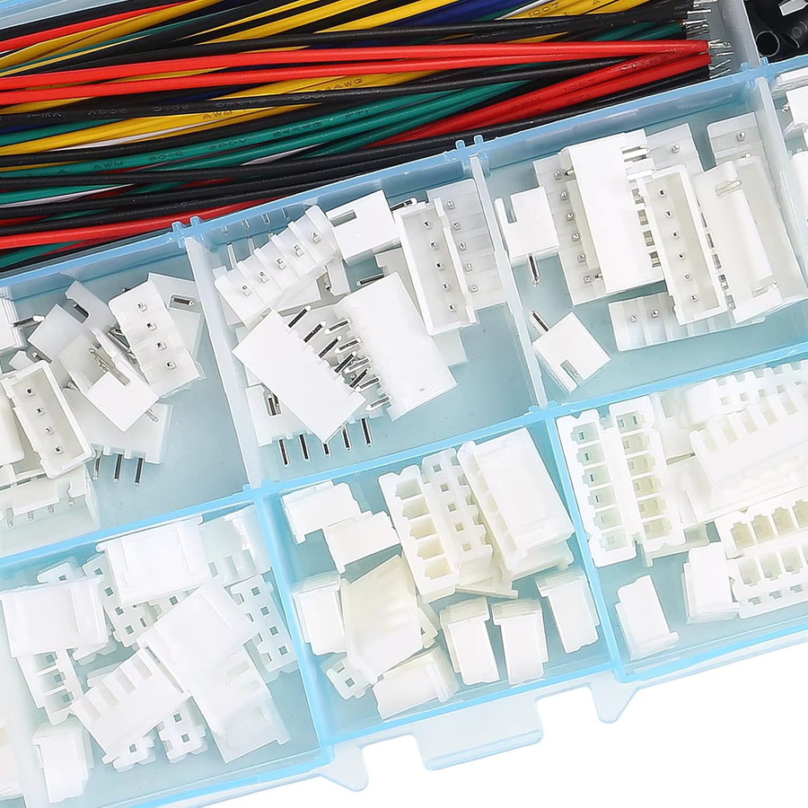 AOKIN JST-XH 2,54 mm Steckdosen-Set mit vorgekrimpten männlichen und weiblichen Kabeldrähten und Gehäusen in 2/3/4/5/6/7 Pin-Ausführung - Bild 3