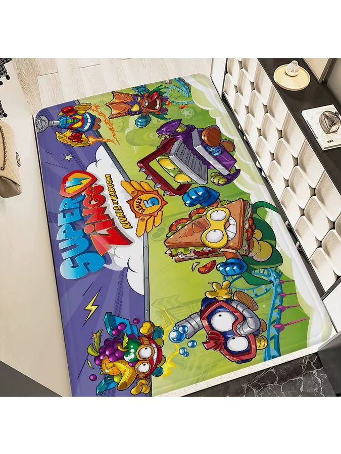 Weiche Cartoon Super Zings Badezimmer Matte in Multicolor als Anti-skid Fußmatte für Schlafzimmer und Waschküche - Bild 6