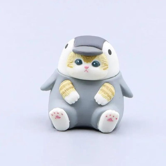 Mofusand COS Meeresbewohner Figur, Katze Tintenfisch Pinguin Hai, ab 14 Jahren - Bild 1