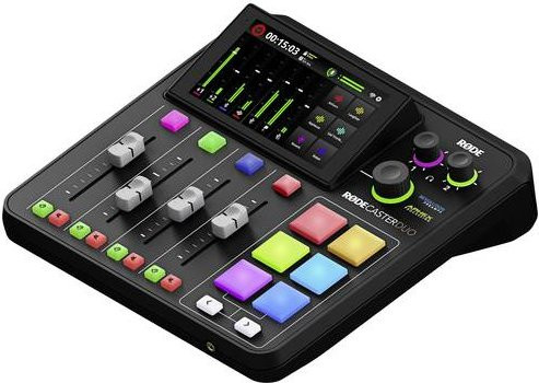 Rode Caster Duo Mikrofon-Mixer in Schwarz mit Bluetooth, Wi-Fi und USB-C - Bild 2