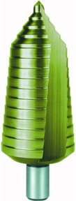 RUKO Stufenbohrer HSS-TiN mit Kreuzanschliff in Gold, Durchmesser: 40,0 mm - Bild 1