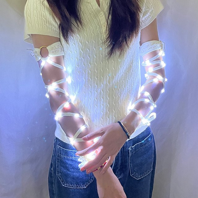 YEAHUI EL Armbänder, LED-blinkend, Weiß, Damen - Bild 1