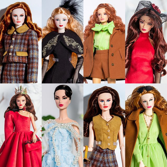 Xianxian Princess Supermodel-Puppenkleidung, Anzug, Schwarz, Rot, Zubehör - Bild 1