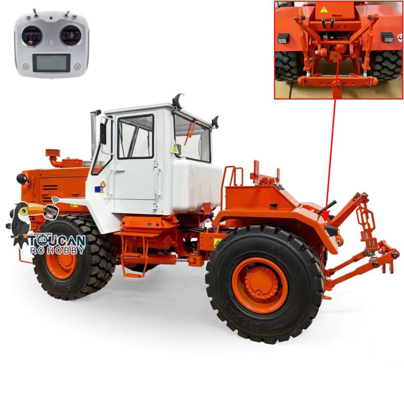 Wheelfun T150K Hydraulischer RC Landwirtschaftlicher Traktor, Metall, 1:12, ferngesteuert - Bild 3