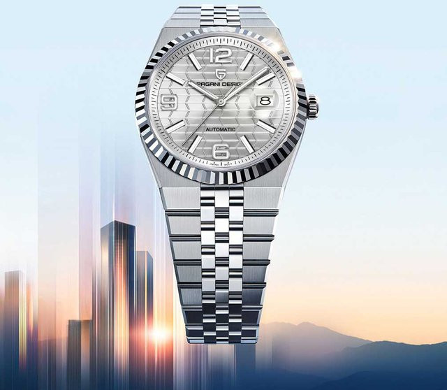 PAGANI DESIGN Armbanduhr, Automatik, Edelstahl, Grün, Saphirglas, Herren - Bild 1