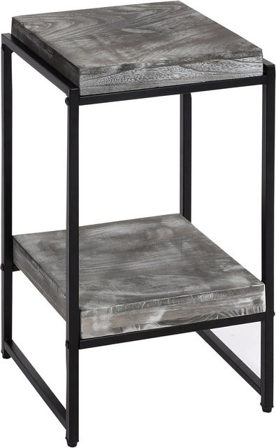 MCW Blumentisch K71 Beistelltisch und Blumenregal aus MDF und Metall in Dunkelgrau, Höhe: 61 cm - Bild 1