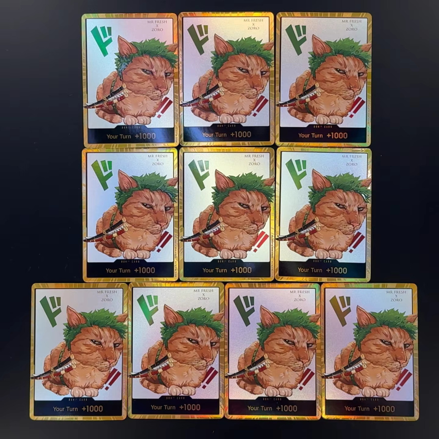 Bandai One Piece Sammelkarten, 10-teiliges Set, Englisch, Holografisch 3D Strukturiert - Bild 1