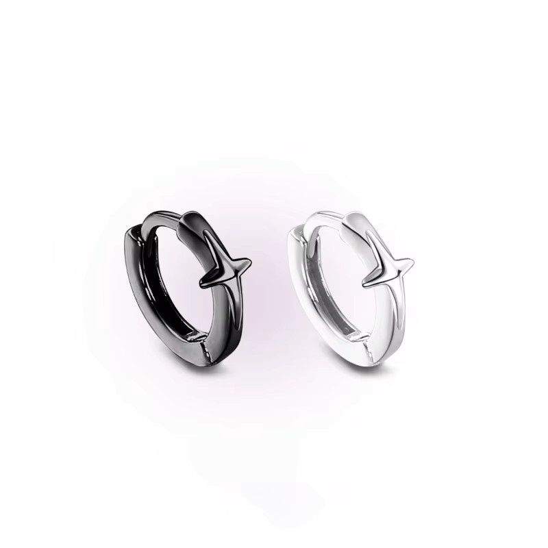 PANJBJ Stern-Ohrring, 925 Silber, Damen - Bild 3
