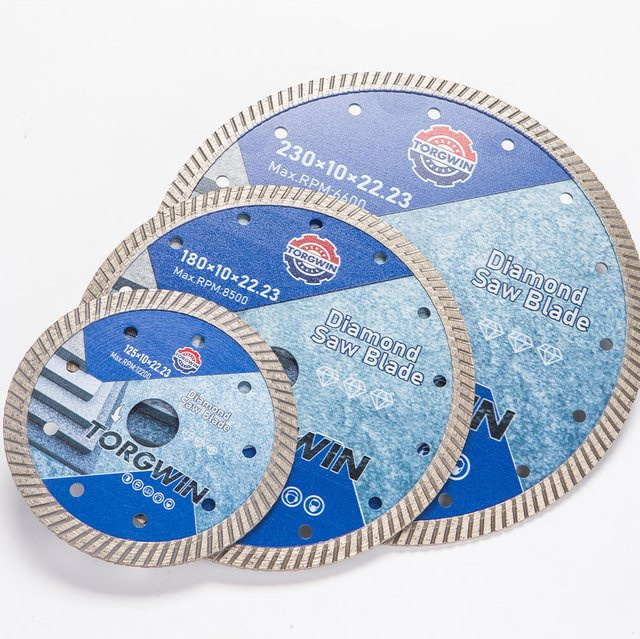 TORGWIN Diamant-Trennscheibe Turbo Rand für Mauerwerk und Beton, Farbe: Blau - Bild 1