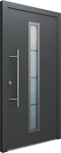FM Türen Innen Tür Modell AS68 01 mit Glaseinsatz in Anthrazit, Ausführung Links, B: 110 cm, H: 210 cm - Bild 1
