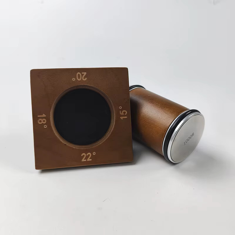 RSCHEF 4-Winkel-Rollmesserschärfer mit magnetischem Halter in Braun und Holzoptik für verschiedene Schärfegrade - Bild 4
