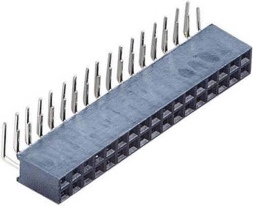 BKL Electronic Buchsenleiste Standard in Schwarz mit 2 Reihen und 17 Polzahl je Reihe - Bild 1