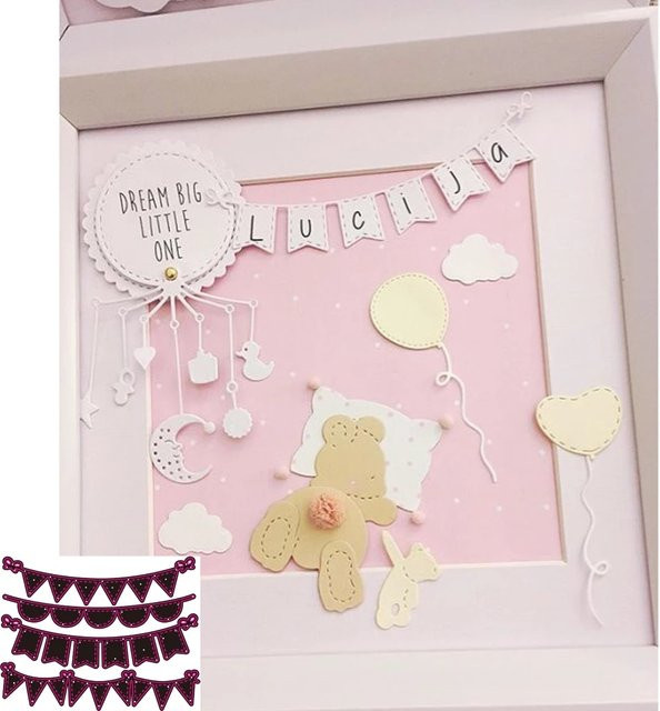 AAGU Metal Cutting Dies Set mit Dreieck und Kreis für Scrapbooking und DIY Bastelarbeiten in Silber - Bild 1
