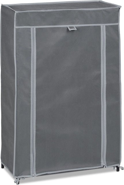 Relaxdays Schuhschrank aus Vliesstoff und Eisen in Anthrazit mit 5 Fächern, B/T/H: 90 x 60 x 30 cm - Bild 1