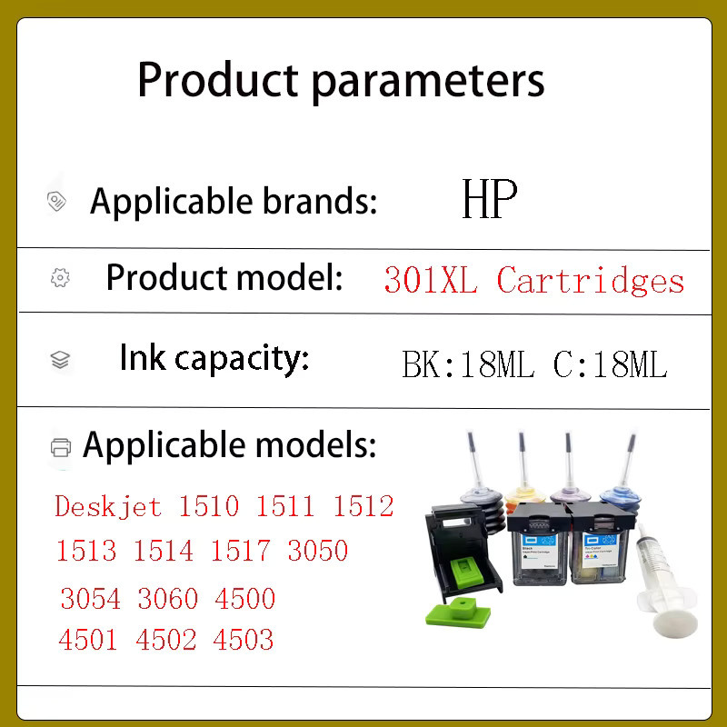 Einkshop 301 301XL Tintenpatronen Set, wiederaufbereitet für HP 301XL, kompatibel mit HP Deskjet 2050se 2054A 1050se 3050se 3050A 3052A und Envy 5530 - Bild 2