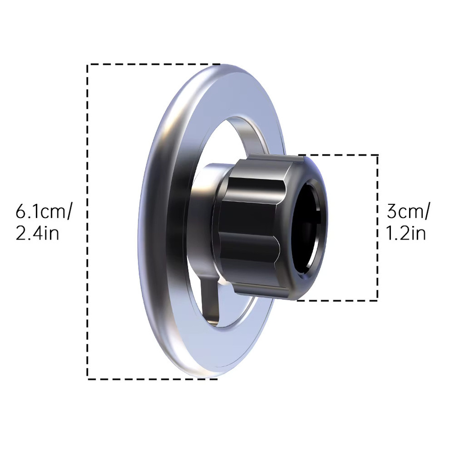 LRBH Magnetische Handyhalterung fürs Auto mit 360 Grad drehbarem Kugelkopf und 17 mm Aufnahme - Bild 2