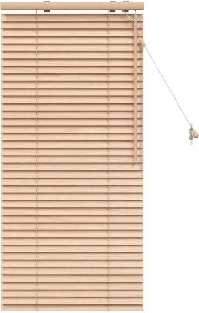 vidaXL Venezianische Jalousie in Eichenoptik, Farbe Beige/Braun, B/H: 65 x 130 cm, Lamellenbreite: 35 mm - Bild 1