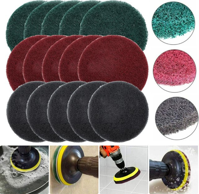 Vibratite 5er Set Nylon Polierscheiben in Blau mit Körnungen 240, 400, 800, 2500 und 3000 Durchmesser: 10,16 cm - Bild 1