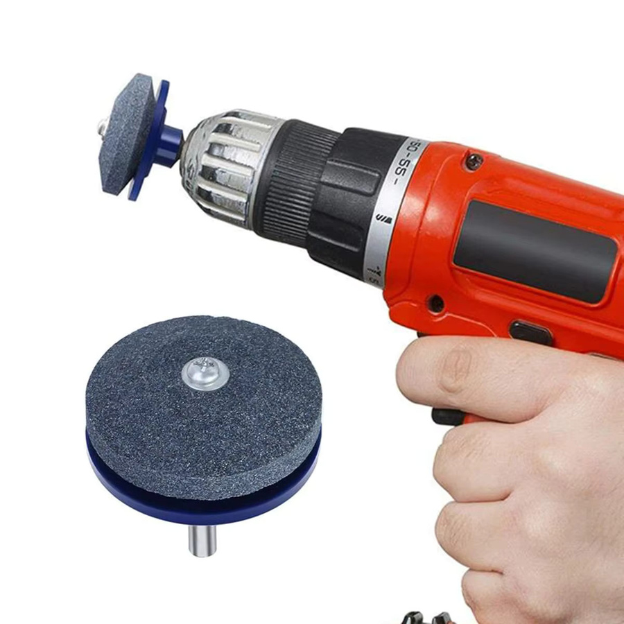 Elektrischer Schleifstein von Mr Drill in Blau zum Schärfen von Messern und Mäherklingen - Bild 3